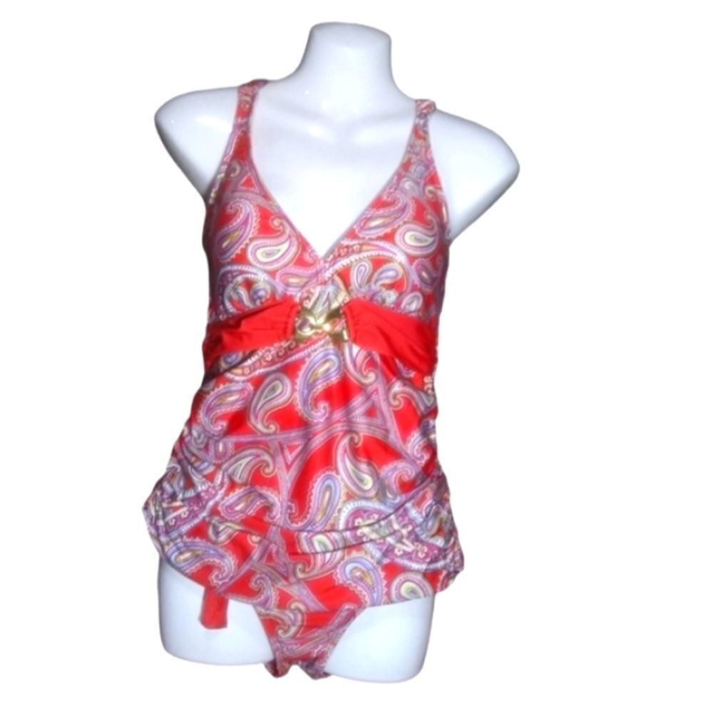 Antonio Melani red 2 pc. Swim suit S/M